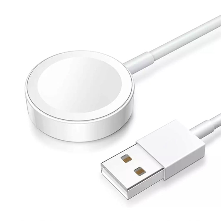 1m USB Magnetic Fast Charger Charging Cable for Watch Apple Series Ultra/8/7/6/SE/SE2/5/4/3/2(White)