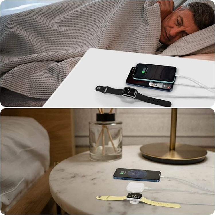 For Apple Watch Series & iPhone 3 in 1 Type-C Magnetic Charging Cable 4ft/1.2m