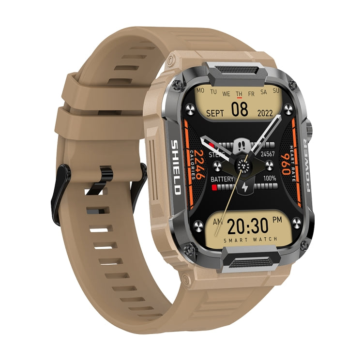 MK66 1.85 inch Color Screen Smart Watch,Support Heart Rate Monitoring / Blood Pressure Monitoring(Yellow)