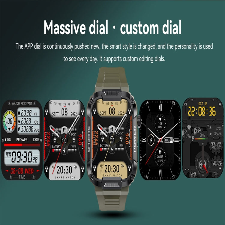 MK66 1.85 inch Color Screen Smart Watch,Support Heart Rate Monitoring / Blood Pressure Monitoring(Yellow)