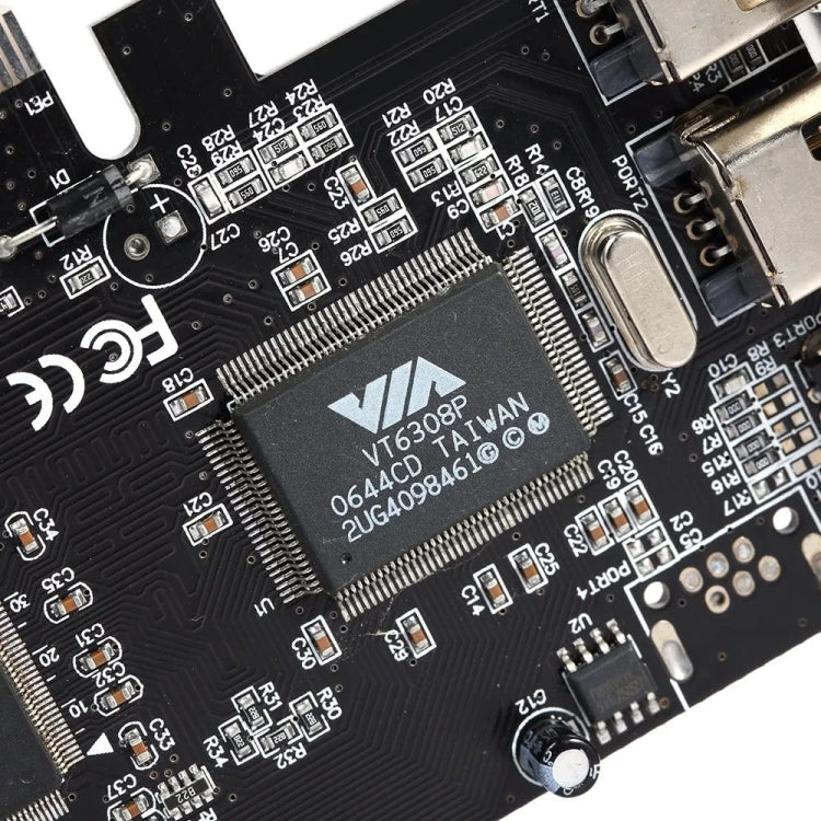 PCI-E 3 Ports 1394a 1394b Firewire Expansion Card 2 x 6 Pin + 1 x 4 Pin for Desktop PC, 1394a+1394b