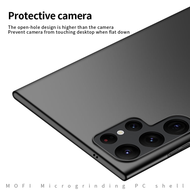 For Samsung Galaxy S24 Ultra 5G MOFI Frosted PC Ultra-thin Hard Phone Case(Black)