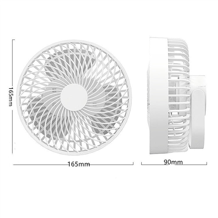 Multifunctional LED Rechargeable Outdoor Portable Tent Camping Fan(White)