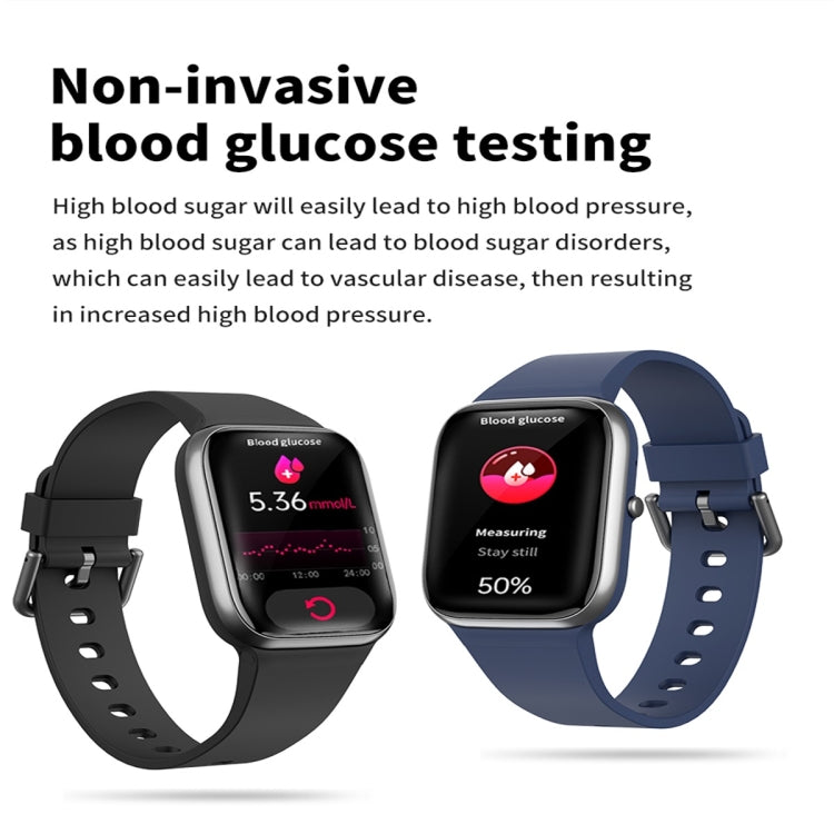 Y9 Pro 1.85 inch Color Screen Smart Watch,Support Heart Rate Monitoring / Blood Pressure Monitoring(Black)