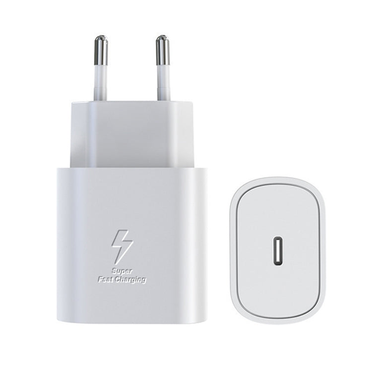 TA800 PD / PPS 25W Type-C Port Charger for Samsung, EU Plug(White)