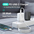 TA800 PD / PPS 25W Type-C Port Charger for Samsung, EU Plug(White)