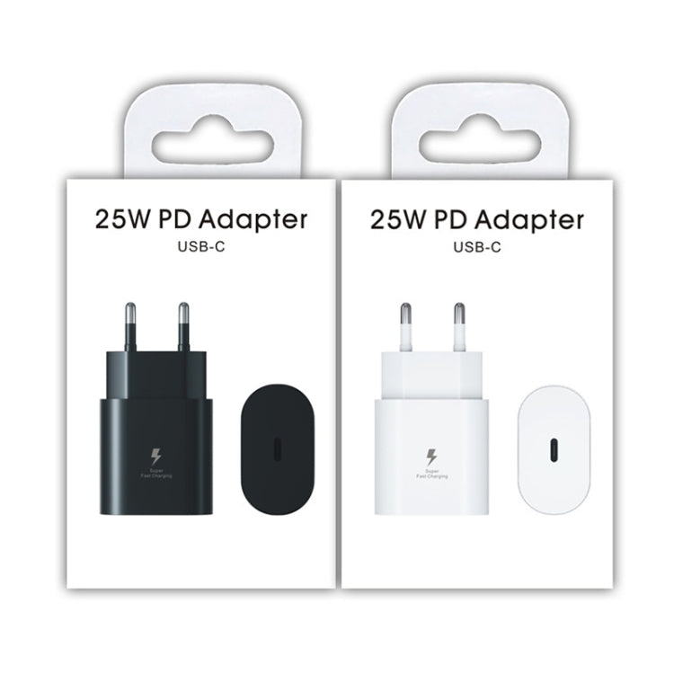 TA800 PD / PPS 25W Type-C Port Charger for Samsung, EU Plug(White)