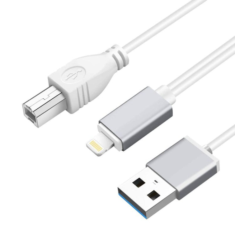 1m 8 Pin to USB + MIDI Electronic Music Instrument & OTG & Charging Multifunctional Cable Compatible with above iOS 10.3.2