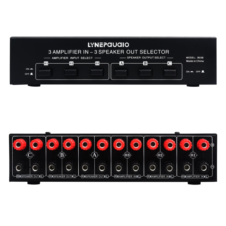 B036 3 Input 3 Output Power Amplifier And Speaker Switcher Speaker Switch Splitter Comparator