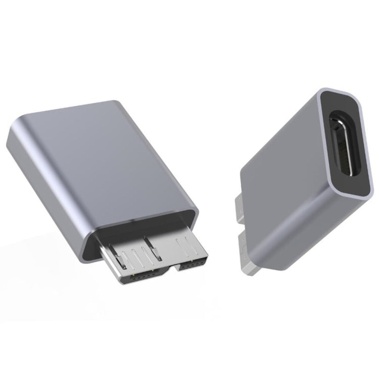 1 PCS JUNSUNMAY USB-C / Type-C Female to Male USB 3.0 Micro B Adapter Converter