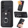 For Samsung Galaxy A14 5G Retro Skin-feel Ring Card Wallet Phone Case(Black)