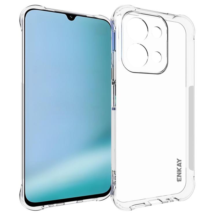 ENKAY Hat-Prince Transparent TPU Shockproof Phone Case, For Redmi 15C 5G / 4G EU 173mm, For Xiaomi Poco M7 Plus 5G / M7 4G 169mm, Redmi 15 5G Global / 15 4G SEA 169.5mm, For Redmi 15 5G / 4G EU 171mm, For Redmi 15C 5G / 4G Global 171mm
