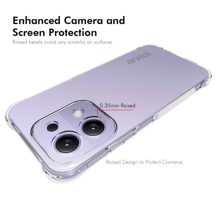 ENKAY Hat-Prince Transparent TPU Shockproof Phone Case, For Redmi 15C 5G / 4G EU 173mm, For Xiaomi Poco M7 Plus 5G / M7 4G 169mm, Redmi 15 5G Global / 15 4G SEA 169.5mm, For Redmi 15 5G / 4G EU 171mm, For Redmi 15C 5G / 4G Global 171mm
