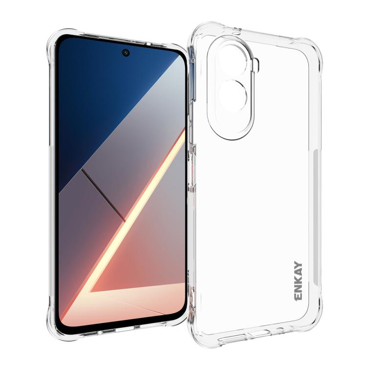 ENKAY Hat-Prince Transparent TPU Shockproof Phone Case, For Redmi 15C 5G / 4G EU 173mm, For Xiaomi Poco M7 Plus 5G / M7 4G 169mm, Redmi 15 5G Global / 15 4G SEA 169.5mm, For Redmi 15 5G / 4G EU 171mm, For Redmi 15C 5G / 4G Global 171mm