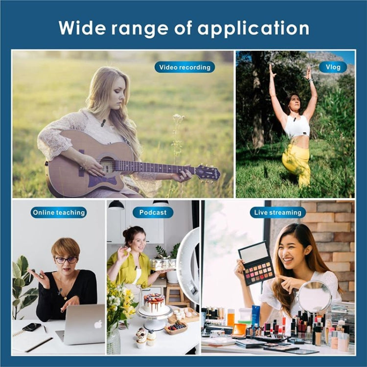 One by One Wireless Lavalier Lapel Microphone for Android Phone & Computer with USB-C / Type-C Receiver