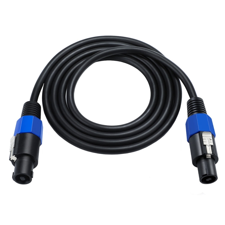 JUNSUNMAY Speakon Male to Speakon Male Audio Speaker Adapter Cable with Snap Lock, Length:25FT
