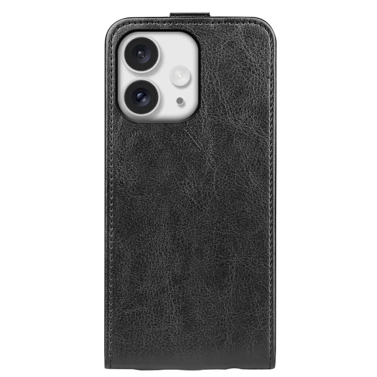 R64 Texture Single Vertical Flip Leather Phone Case, For iPhone 16 Pro, For iPhone 16 Plus, For iPhone 16, For iPhone 15 Pro Max, For iPhone 15 Pro, For iPhone 15 Plus