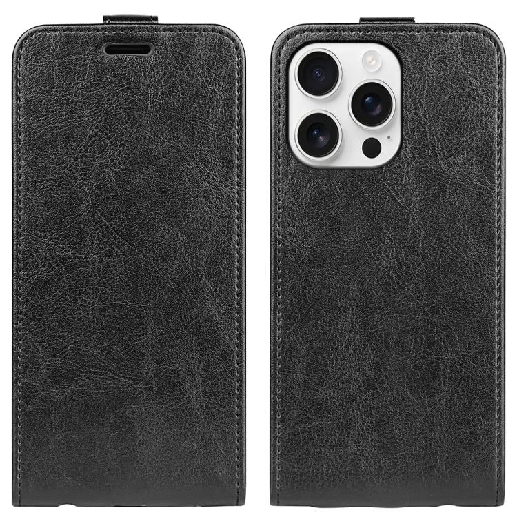 R64 Texture Single Vertical Flip Leather Phone Case, For iPhone 16 Pro, For iPhone 16 Plus, For iPhone 16, For iPhone 15 Pro Max, For iPhone 15 Pro, For iPhone 15 Plus