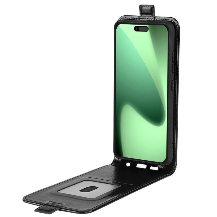 R64 Texture Single Vertical Flip Leather Phone Case, For iPhone 18 Pro / 17 Pro, For iPhone 18 Pro Max / 17 Pro Max, For iPhone 17e / 16e, For iPhone 17, For iPhone Air, For iPhone 16 Pro Max