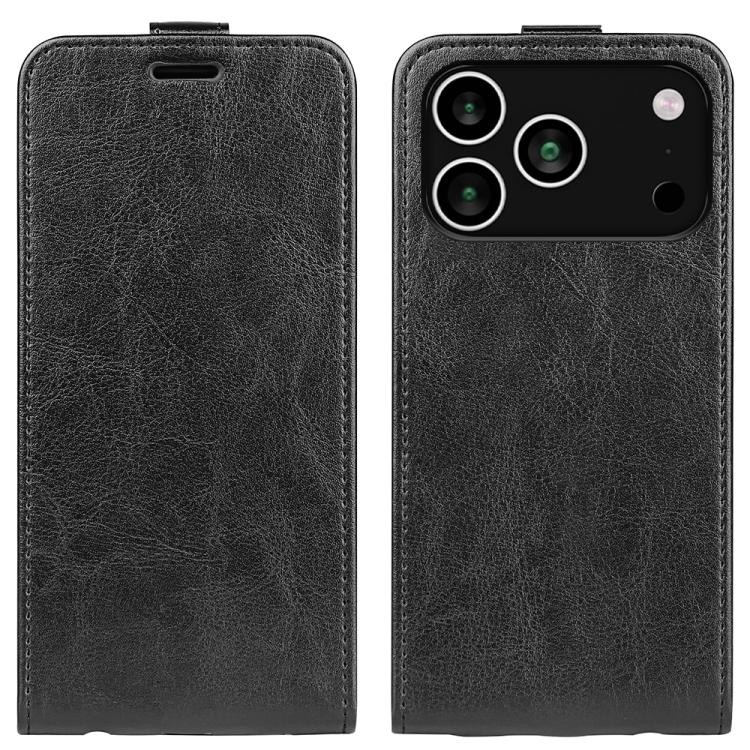 R64 Texture Single Vertical Flip Leather Phone Case, For iPhone 18 Pro / 17 Pro, For iPhone 18 Pro Max / 17 Pro Max, For iPhone 17e / 16e, For iPhone 17, For iPhone Air, For iPhone 16 Pro Max