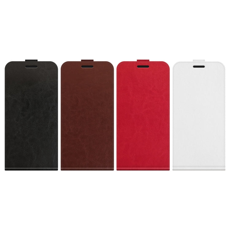 R64 Texture Single Vertical Flip Leather Phone Case, For iPhone 16 Pro, For iPhone 16 Plus, For iPhone 16, For iPhone 15 Pro Max, For iPhone 15 Pro, For iPhone 15 Plus