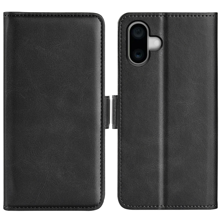 Dual-side Magnetic Buckle Horizontal Flip Leather Phone Case, For iPhone Air, For iPhone 16 Pro Max, For iPhone 16 Pro, For iPhone 16 Plus