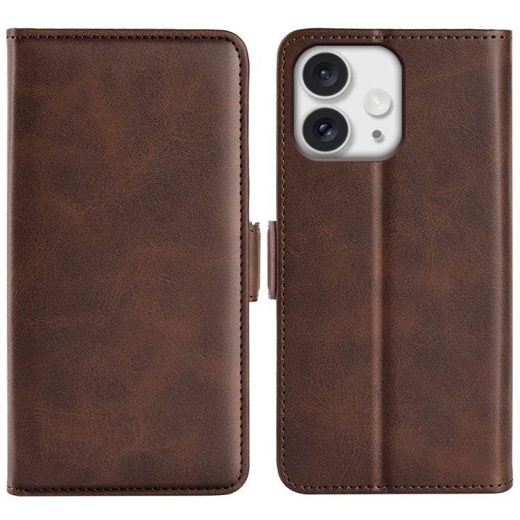 Dual-side Magnetic Buckle Horizontal Flip Leather Phone Case, For iPhone Air, For iPhone 16 Pro Max, For iPhone 16 Pro, For iPhone 16 Plus
