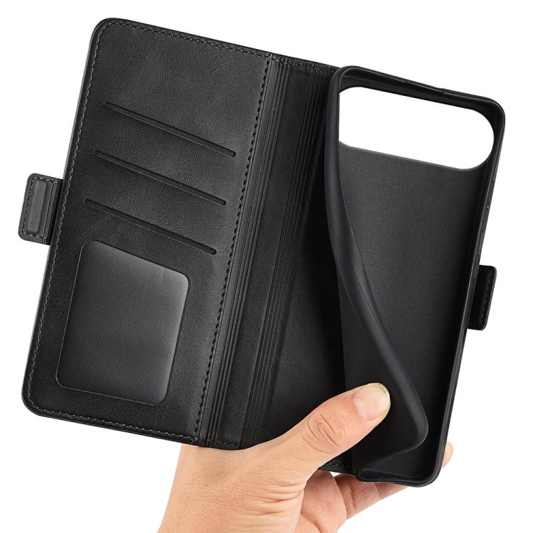 Dual-side Magnetic Buckle Horizontal Flip Leather Phone Case, For iPhone Air, For iPhone 16 Pro Max, For iPhone 16 Pro, For iPhone 16 Plus