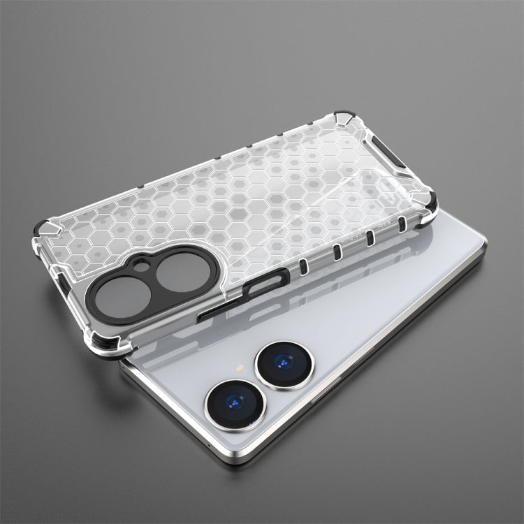 For Huawei Enjoy 60 Pro / nova 11i Shockproof Honeycomb Phone Case(Red)