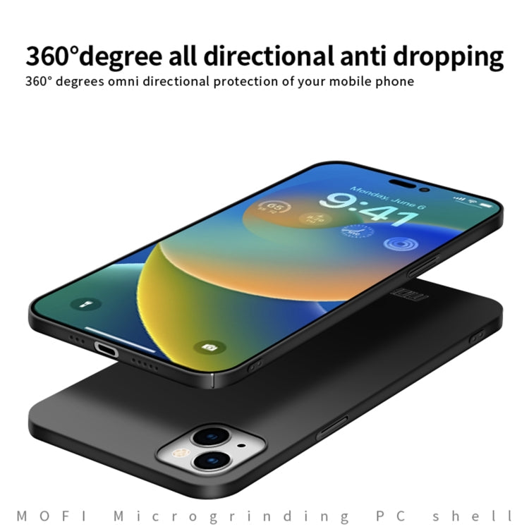 MOFI Frosted PC Ultra-thin Hard Phone Case, For iPhone 15