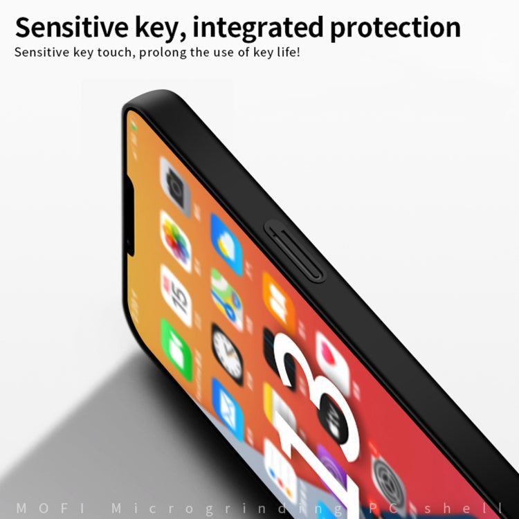 For iPhone 15 Pro Max MOFI Frosted PC Ultra-thin Hard Phone Case(Black)