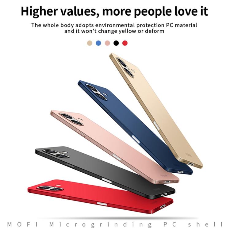 MOFI Frosted PC Ultra-thin Hard Phone Case, For iPhone 17e / 16e, For iPhone 17 Pro Max, For iPhone 17 Pro, For iPhone 17
