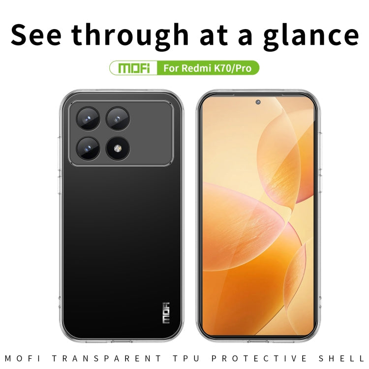 MOFI Ming Series Ultra-thin TPU Phone Case, For Xiaomi Redmi K70 / K70 Pro, For Xiaomi Redmi 12R / Note 12R, For Xiaomi Redmi 12, For Xiaomi Civi 3