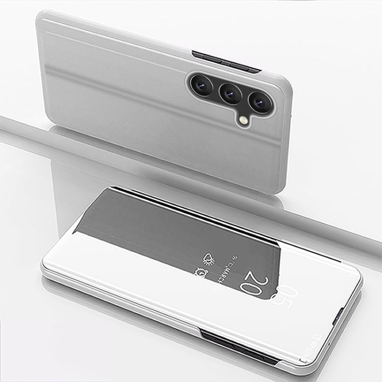 Plated Mirror Horizontal Flip Leather Phone Case with Holder, For Galaxy A56 5G, For Galaxy A26 5G, For Galaxy A36 5G