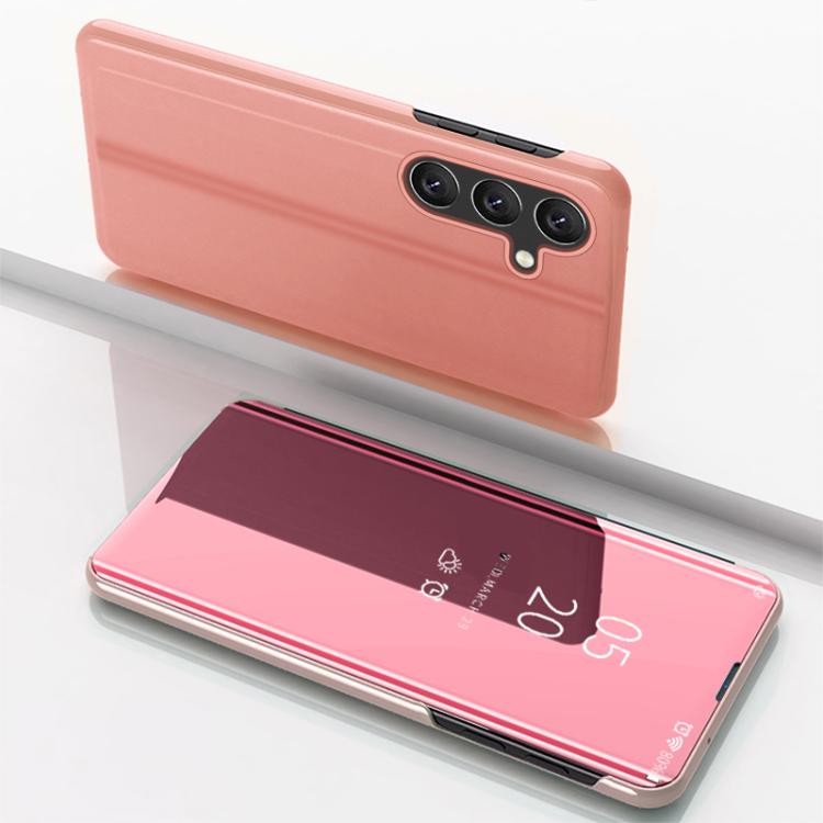 Plated Mirror Horizontal Flip Leather Phone Case with Holder, For Galaxy A57 5G, For Galaxy A37 5G, For Galaxy A27 5G