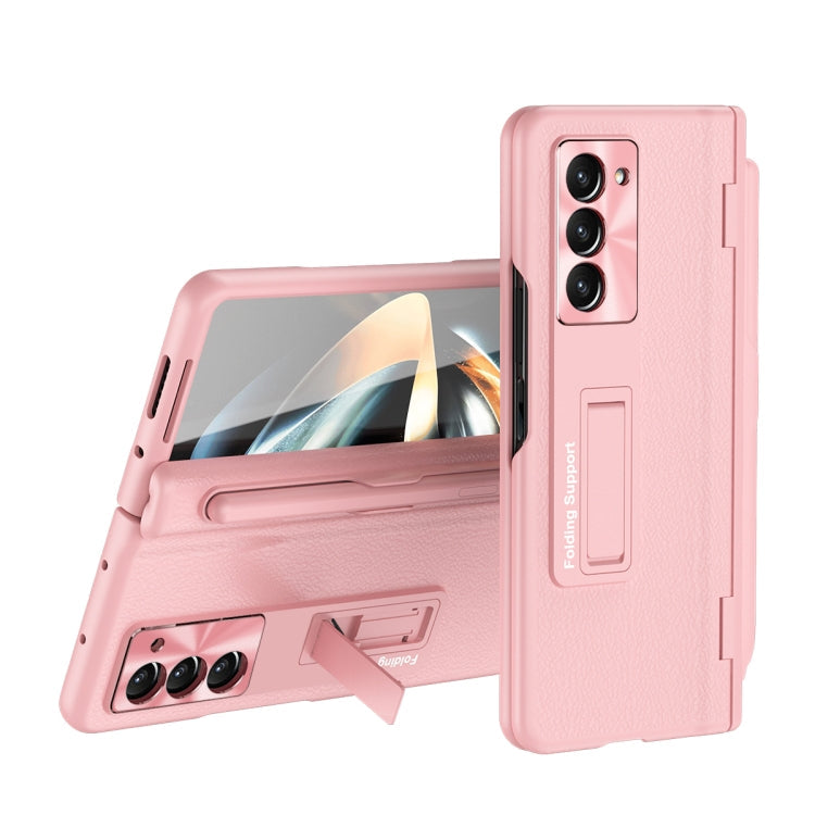Integrated Folding Hinge Leather Phone Case, No Pen, For Samsung Galaxy Z Fold6, For  Samsung Galaxy Z Fold5 5G
