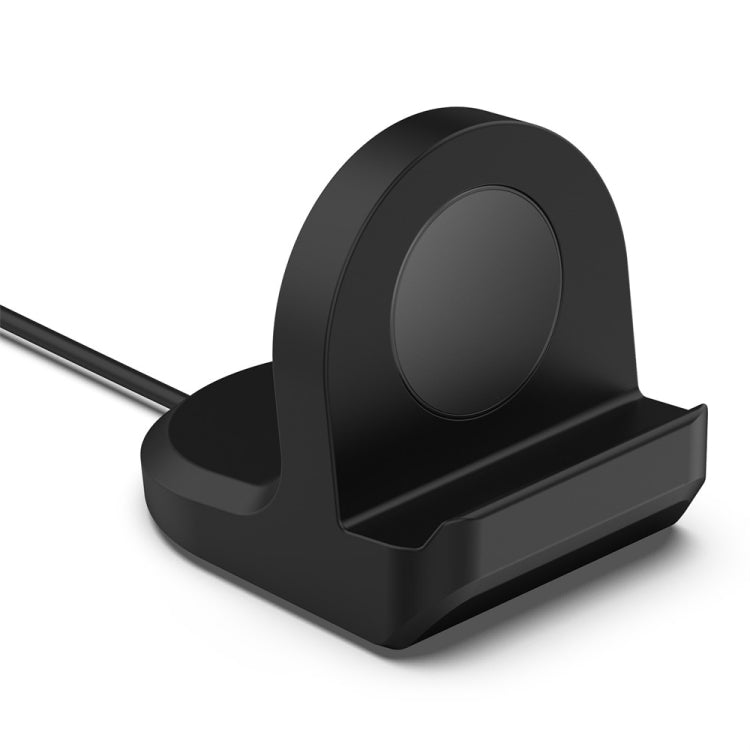 For Samsung Galaxy Watch6 / Watch6 Classic / Watch5 / Watch5 Pro JUNSUNMAY Silicone Charger Stand Non-Slip Base(Black)