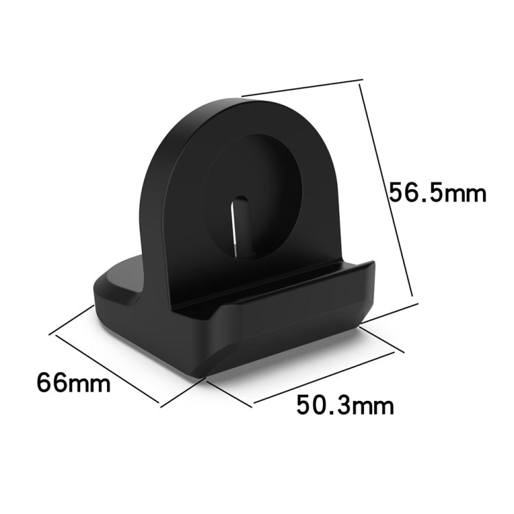 For Samsung Galaxy Watch6 / Watch6 Classic / Watch5 / Watch5 Pro JUNSUNMAY Silicone Charger Stand Non-Slip Base(Black)