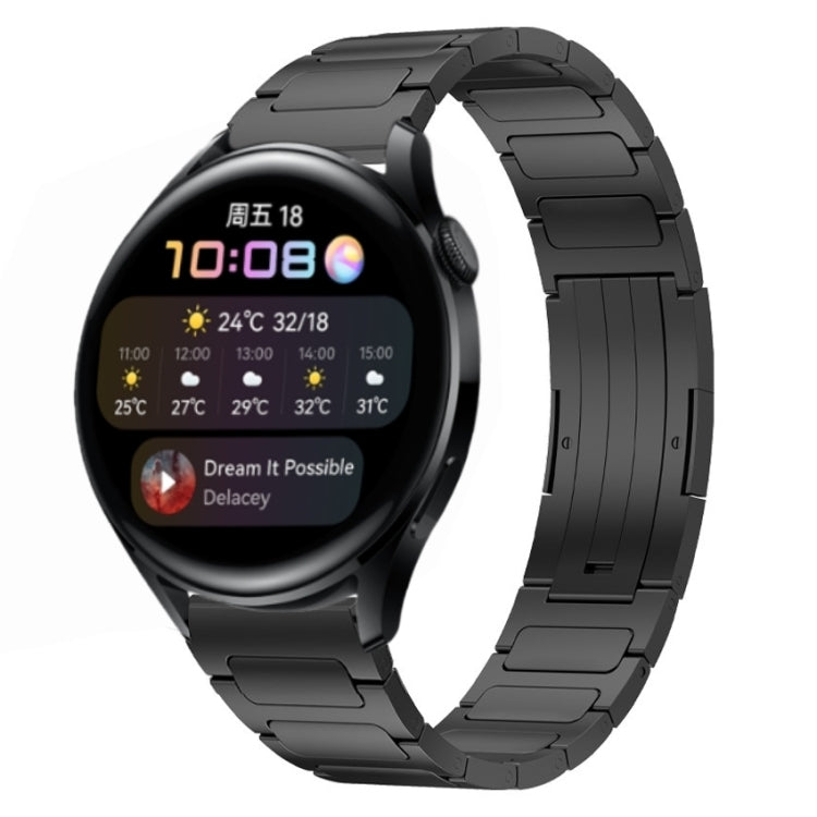 22mm I-Shaped Titanium Alloy Watch Band, For Honor Watch GS 3, For Huawei Watch GT3 46mm, For Huawei Watch GT Runner, For Huawei Watch 3 Pro, For Huawei Watch 3, For Huawei GT2 Pro, For Huawei GT2 46mm