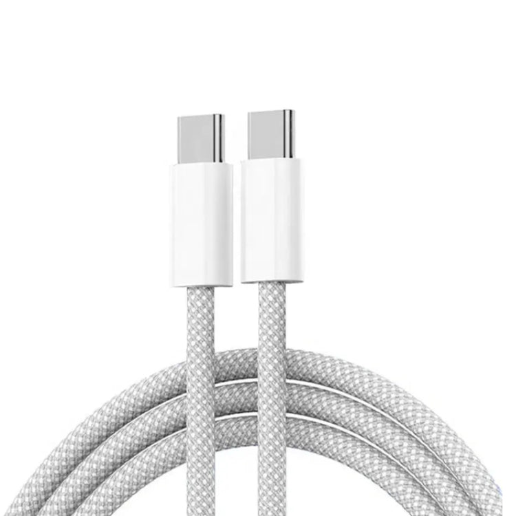 XJ-99 2pcs 1m 60W USB-C / Type-C to Type-C Fast Charging Data Cable