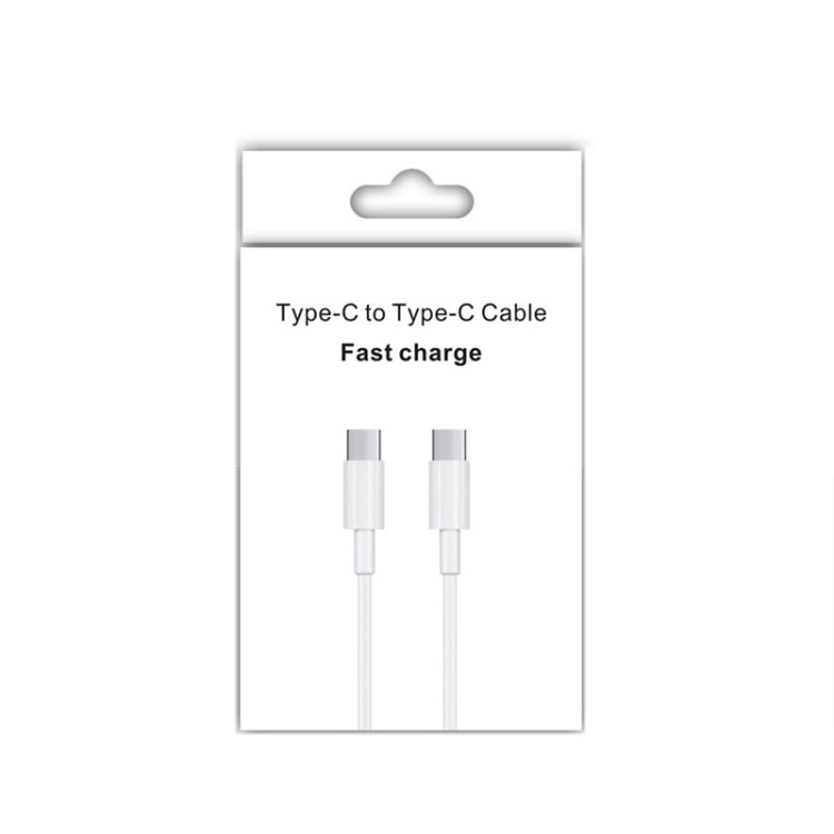 XJ-99 2pcs 1m 60W USB-C / Type-C to Type-C Fast Charging Data Cable