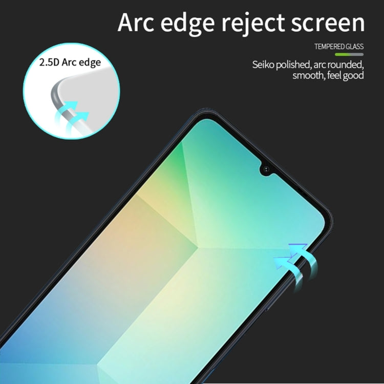 PINWUYO 9H 2.5D Full Screen Tempered Glass Film, For Galaxy M55, For Galaxy S24+ 5G, For Galaxy S24 5G, For Galaxy A15, For Galaxy A05, For Galaxy A05s, For Galaxy A17 / A16 / A26, For Galaxy A35 / A55