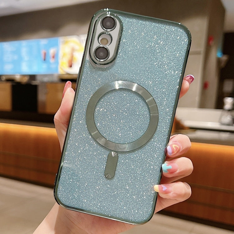 Glitter Electroplating MagSafe TPU Phone Case, For iPhone X / XS, For iPhone XR, For iPhone XS Max