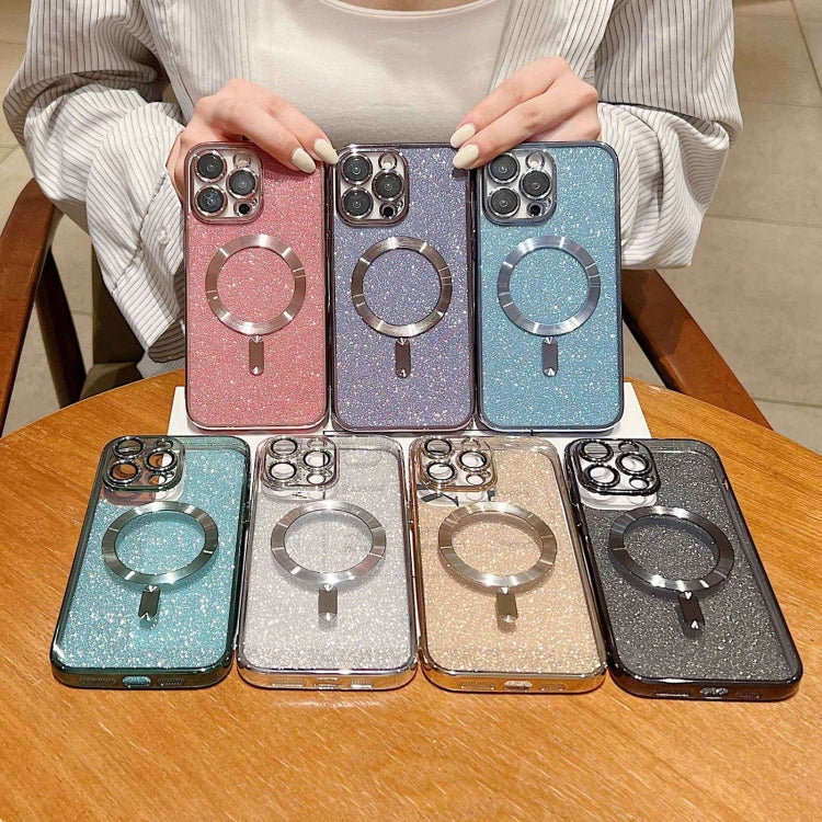 Glitter Electroplating MagSafe TPU Phone Case, For iPhone 15, For iPhone 14 Plus, For iPhone 14