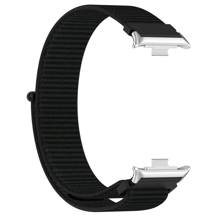 For Redmi Watch 4 Nylon Loop Metal Connector Watch Band(Black)