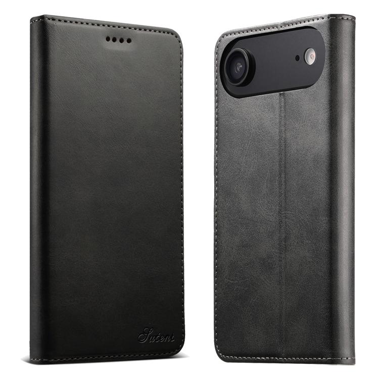 Suteni Calf Texture Horizontal Flip Leather Phone Case, For iPhone Air, For iPhone 16 Pro Max, For iPhone 16 Pro, For iPhone 16 Plus, For iPhone 16, For iPhone 15 Pro Max