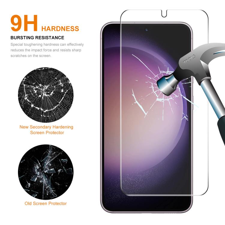 ENKAY 0.18mm High Aluminum-silicon Tempered Glass Film, Support Ultrasonic Fingerprint Unclock, For Galaxy S26 FE 5G, For Galaxy S26+ 5G, For Galaxy S26 Ultra 5G, For Galaxy S26 5G, For Galaxy S25 Edge 5G, For Galaxy S25 Ultra 5G, For Galaxy S24 Ultra ...