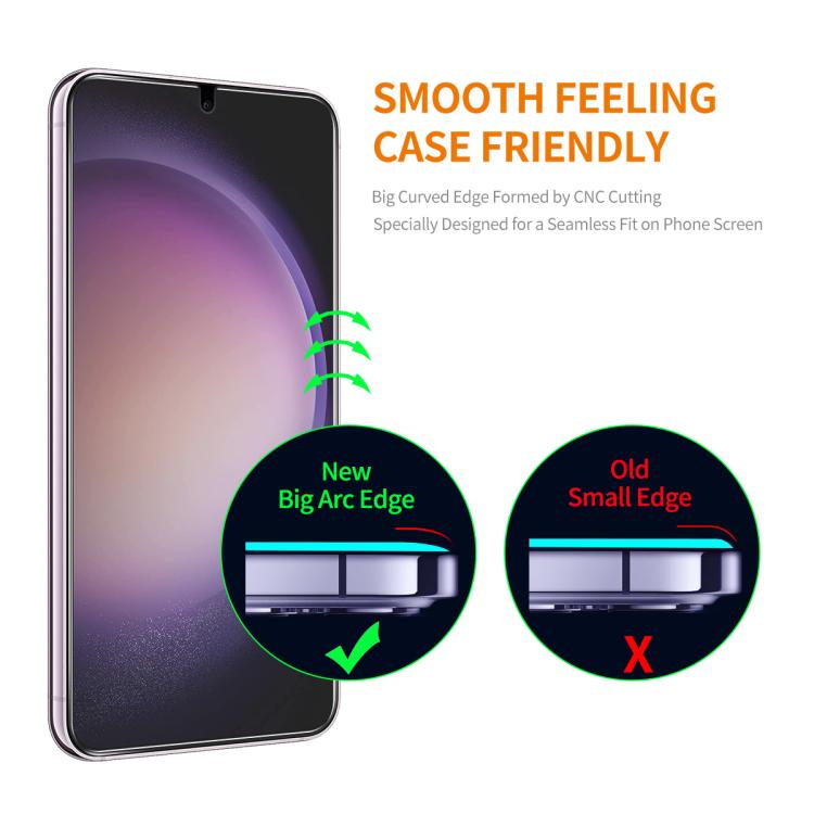 ENKAY 0.18mm High Aluminum-silicon Tempered Glass Film, Support Ultrasonic Fingerprint Unclock, For Galaxy S26 FE 5G, For Galaxy S26+ 5G, For Galaxy S26 Ultra 5G, For Galaxy S26 5G, For Galaxy S25 Edge 5G, For Galaxy S25 Ultra 5G, For Galaxy S24 Ultra ...