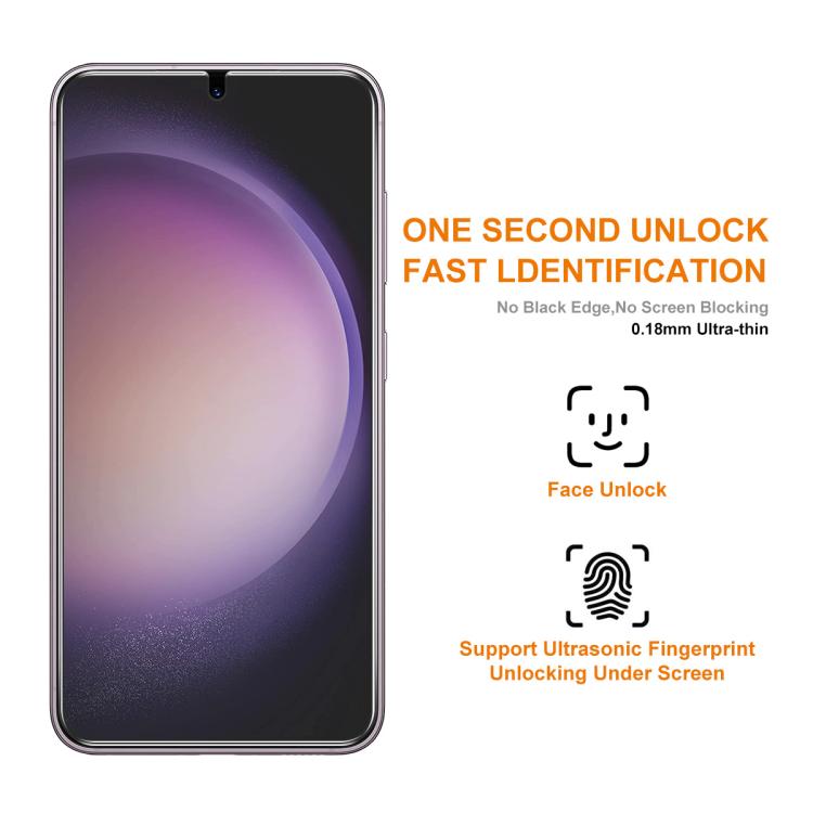 ENKAY 0.18mm High Aluminum-silicon Tempered Glass Film, Support Ultrasonic Fingerprint Unclock, For Galaxy S26 FE 5G, For Galaxy S26+ 5G, For Galaxy S26 Ultra 5G, For Galaxy S26 5G, For Galaxy S25 Edge 5G, For Galaxy S25 Ultra 5G, For Galaxy S24 Ultra ...