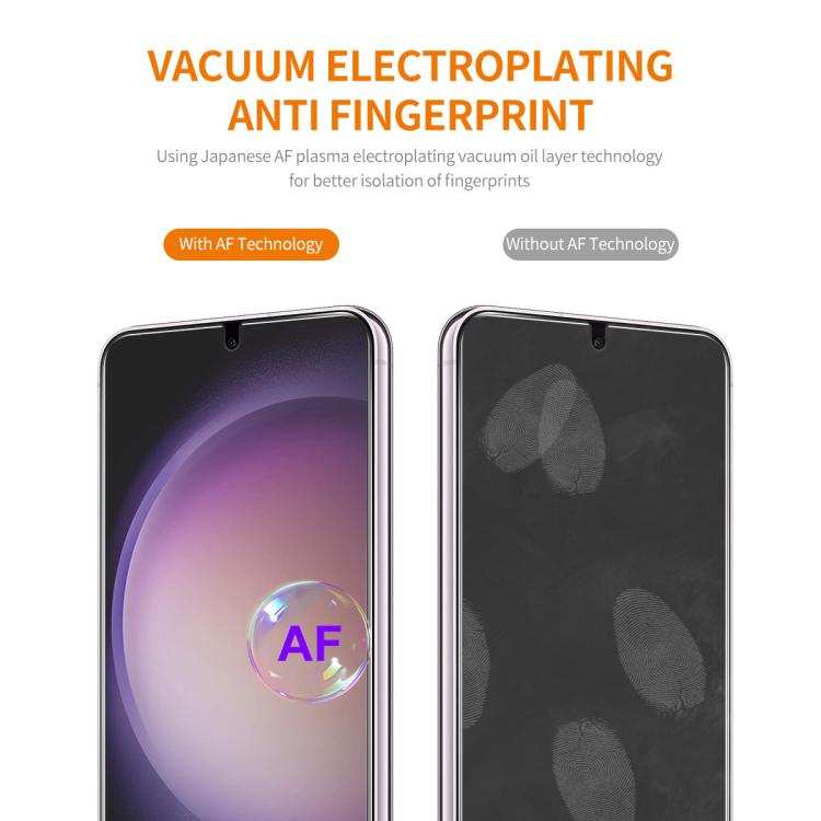 ENKAY 0.18mm High Aluminum-silicon Tempered Glass Film, Support Ultrasonic Fingerprint Unclock, For Galaxy S26 FE 5G, For Galaxy S26+ 5G, For Galaxy S26 Ultra 5G, For Galaxy S26 5G, For Galaxy S25 Edge 5G, For Galaxy S25 Ultra 5G, For Galaxy S24 Ultra ...